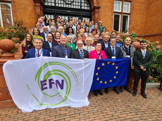 Abschlussfoto der EFN-Vertreter:innen in Dublin.