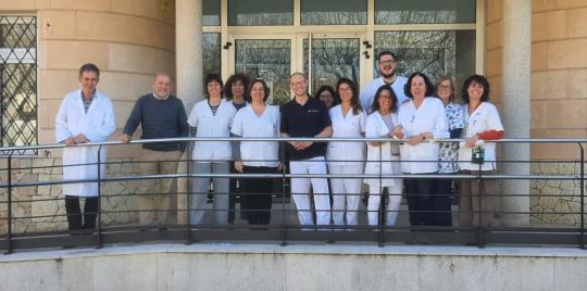 Martin Schunack (6.v.l.) sammelte wertvolle Erfahrungen in der Primärversorgung in einem Gesundheitszentrum auf Mallorca. 