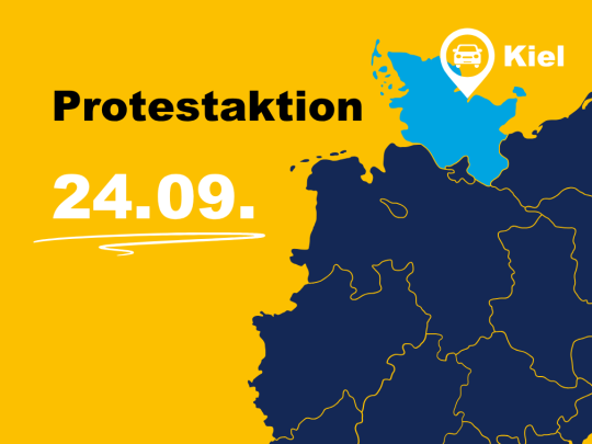 PNOG nachbessern: Protestaktion in Kiel