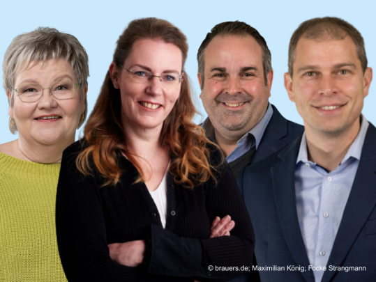 Die gesundheits- und pflegepolitischen Sprecherinnen von Grünen, SPD und CDU